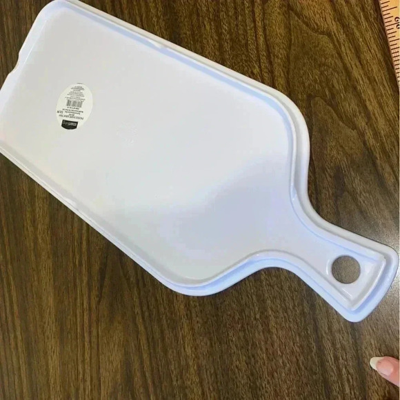 Paddle shape serve tray drift wood gray NWT - Picture 2 of 5